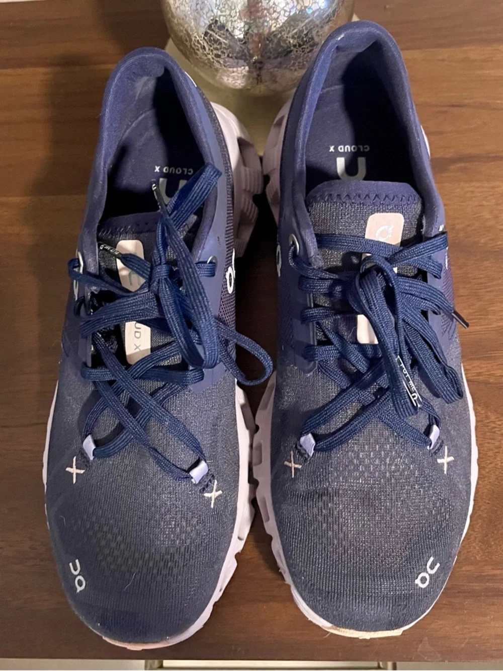 On Running Cloud X3 Sneaker - Navy Lavender - Size 7 1/3 - Picture 3 of 7
